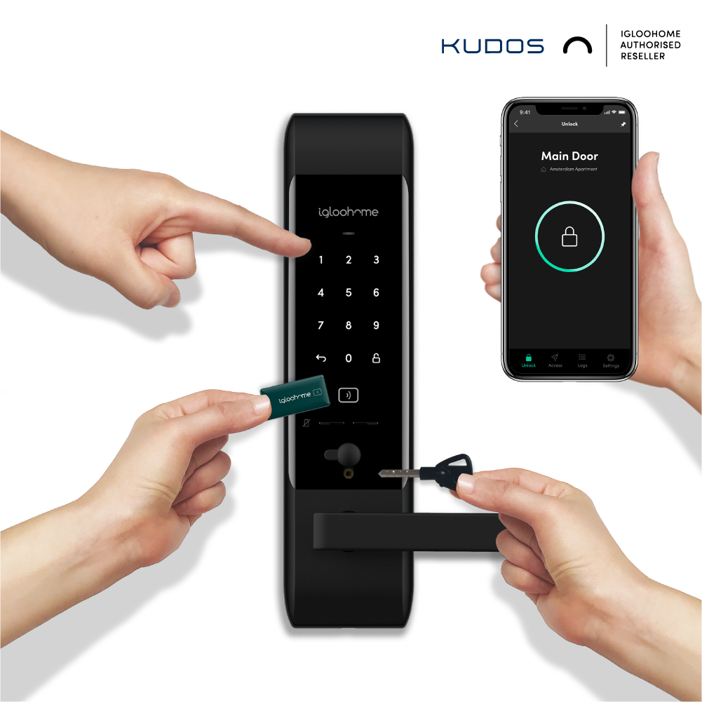 Igloohome - Smart Lever Mortise (ML5) Black ดิจิตอลล็อค กลอนประตูดิจิตอล สีดำ - Image 3