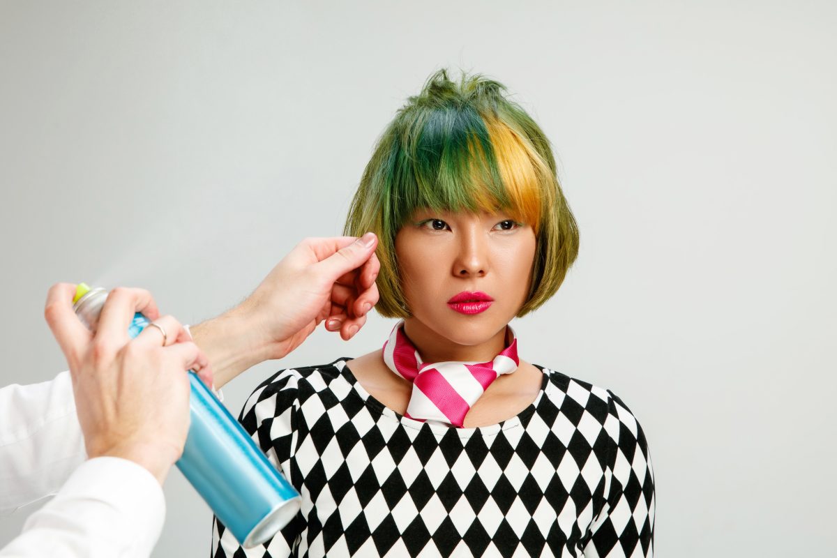 picture showing adult woman hair salon -