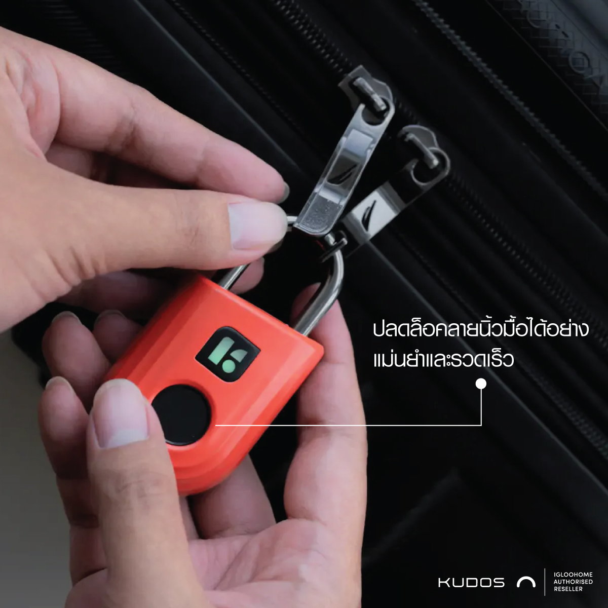 Igloohome Smart Padlock Lite แม่กุญแจอัจฉริยะ สแกนลายนิ้วมือ กุญแจล็อคบ้าน มีให้เลือก 2 สี - Image 6