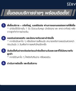 ขั้นตอนบริการง่ายๆ พร้อมติดตั้ง -