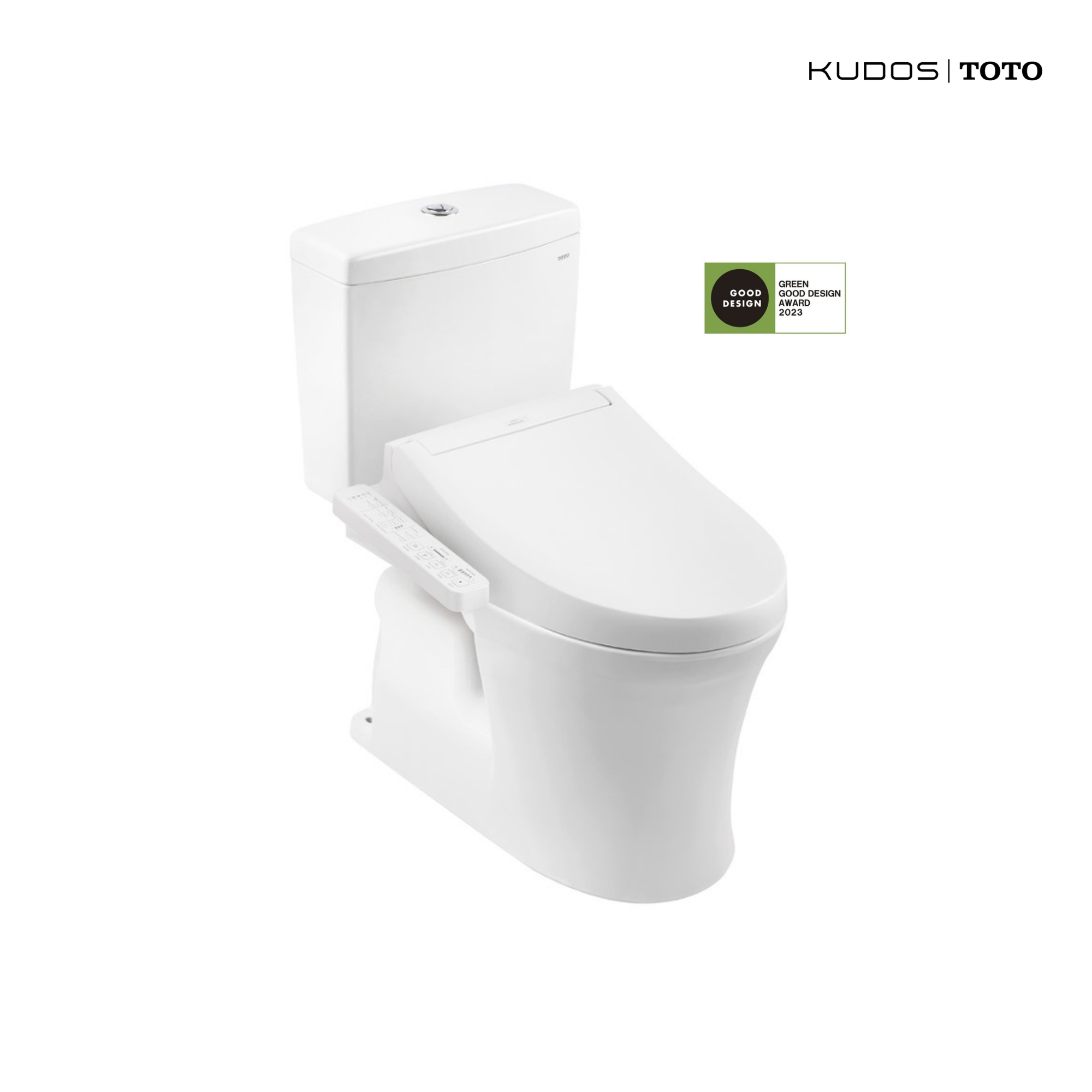 TOTO Close Coupled Toilet Set (ชุดสุขภัณฑ์สองชิ้นพร้อมฝาอัตโนมัติและอุปกรณ์ครบเซ็ต) - Image 2